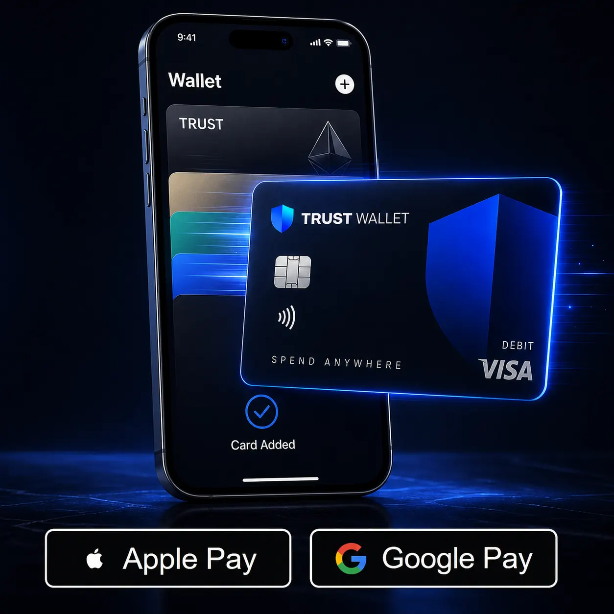 TRUST card added to Apple Pay and Google Pay
